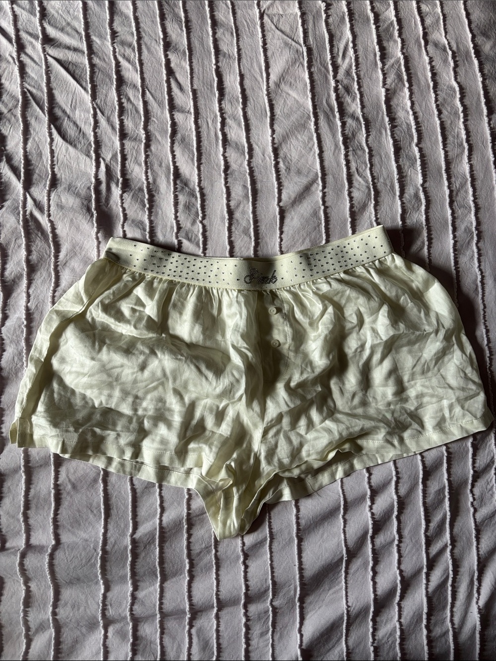 PINK Victoria's Secret Cream Lightweight Sleep Shorts
